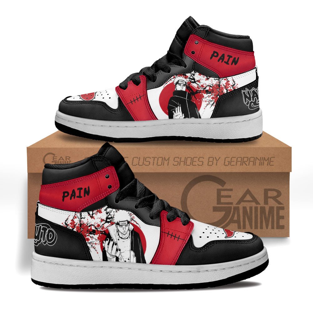 Pain Kids Sneakers Custom Akatsuki Anime Kids Shoes Japan Style