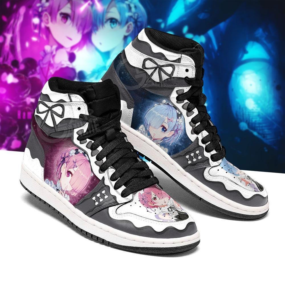 Re:Zero Rem Ram Sneakers Custom Anime Shoes