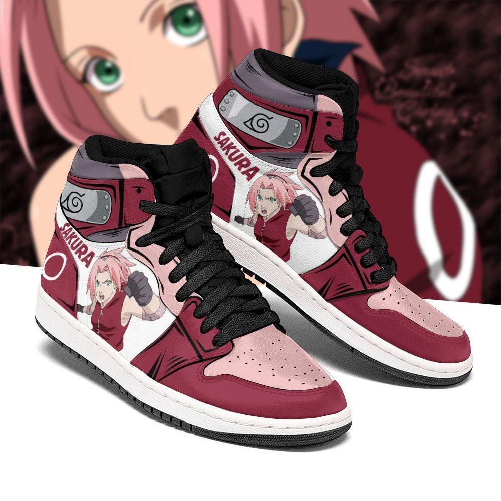 Sakura Haruno Sneakers Custom Symbol Anime Shoes For Fan