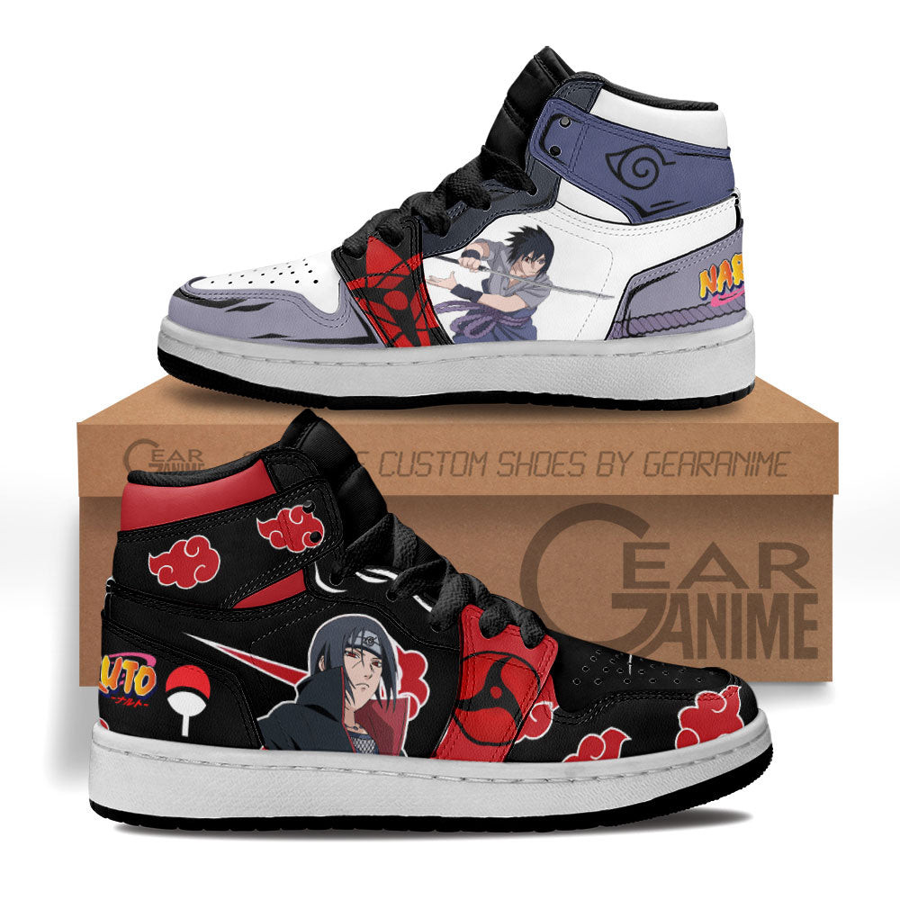 Sasuke and Itachi Kids Sneakers Custom Anime NRT Kids Shoes