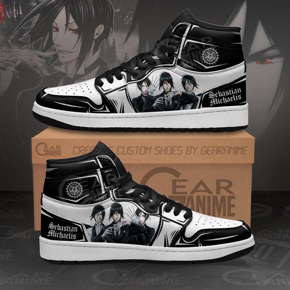 Sebastian Michaelis Sneakers Custom Anime Black Butler Shoes