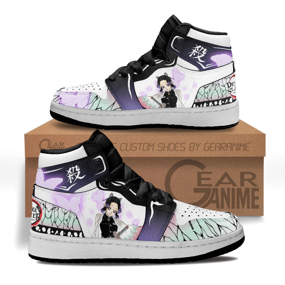 Shinobu Kocho Kids Sneakers Custom Anime Demon Slayer Kids Shoes