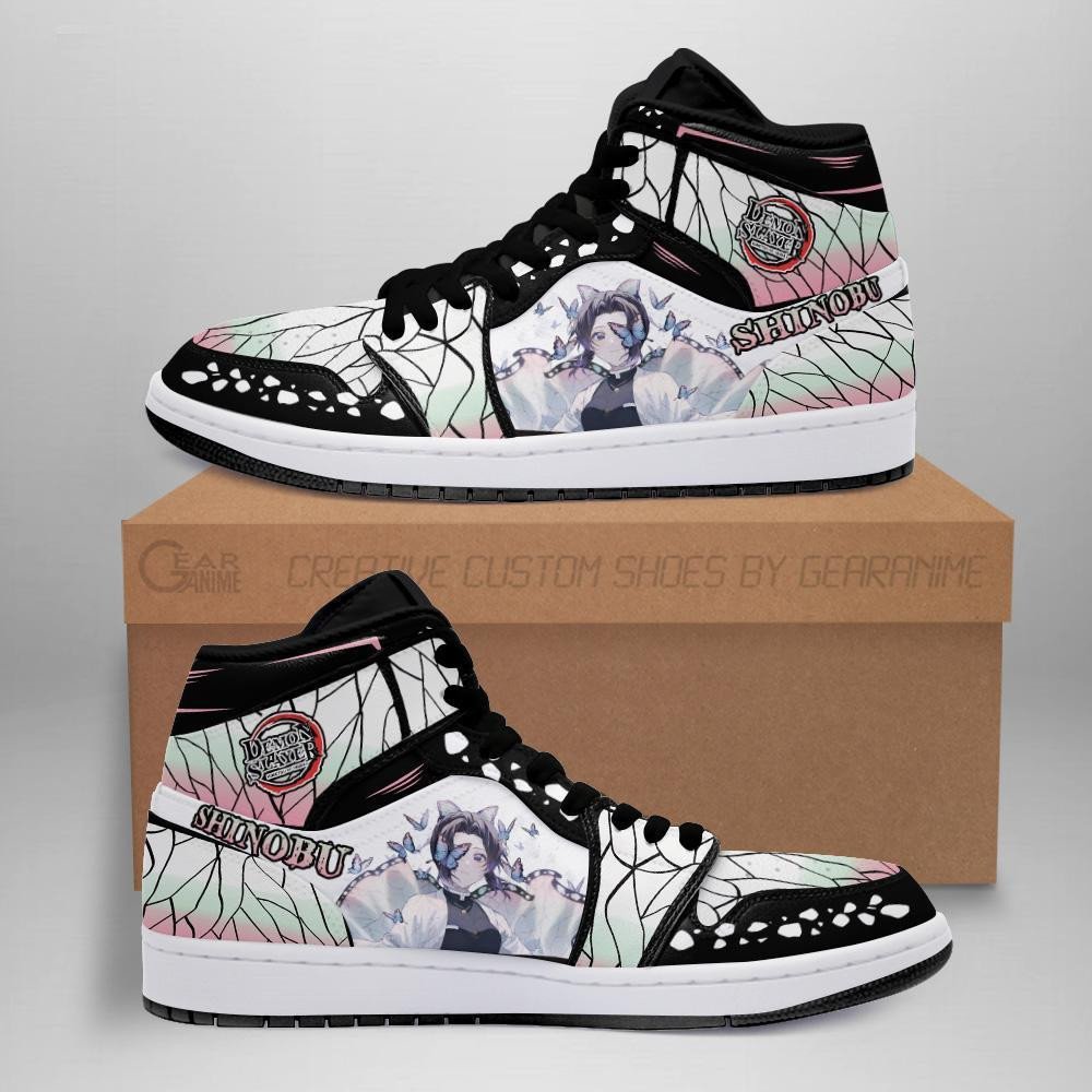 Shinobu Kocho Shoes Boots Demon Slayer Anime Sneakers Fan Gift Idea