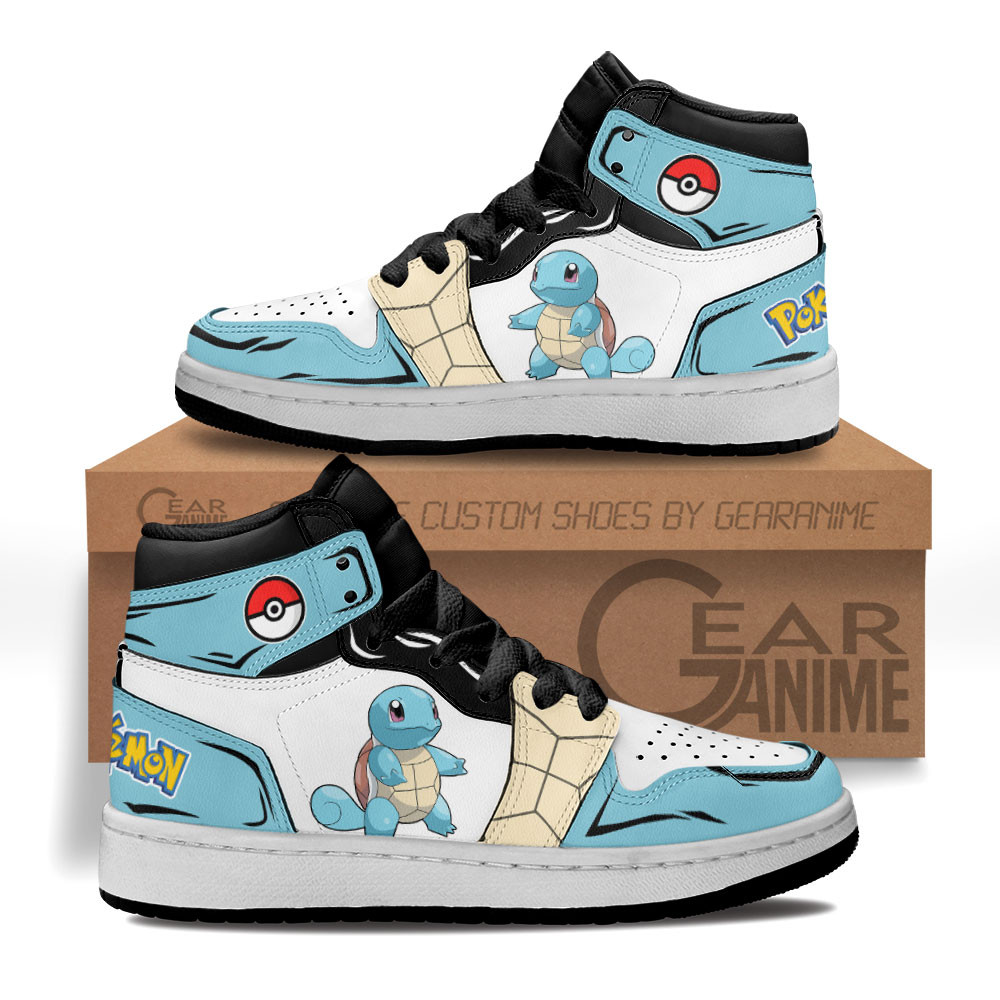 Squirtle Kids Sneakers Custom Anime Pokemon Kids Shoes