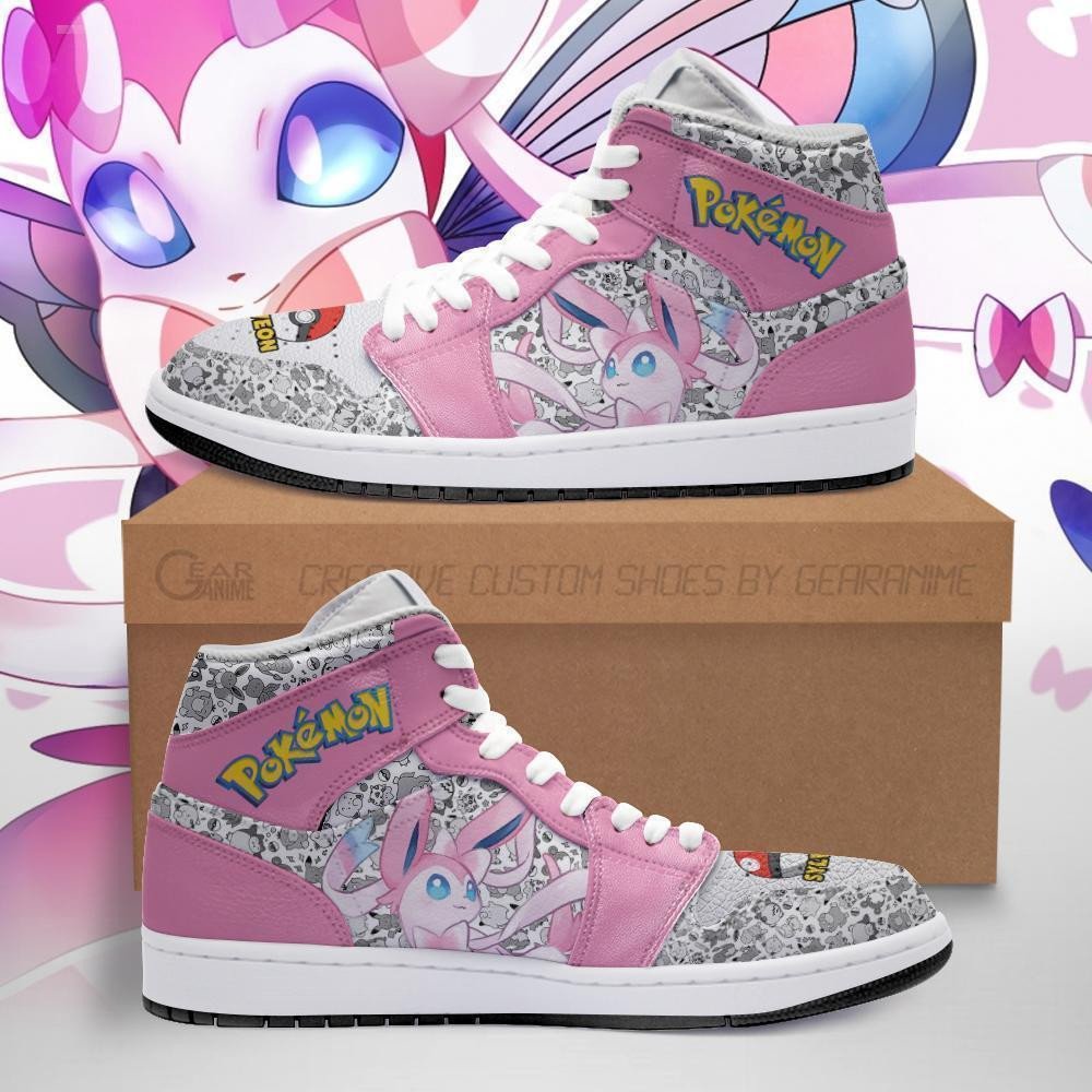 Sylveon Sneakers Custom Pokemon Anime Shoes