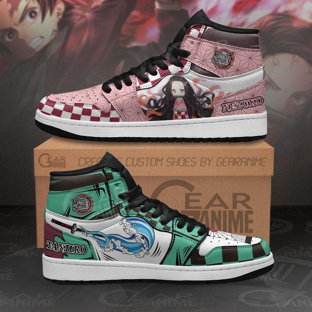 Tanjiro & Nezuko Sneakers Custom Demon Slayer Anime Shoes