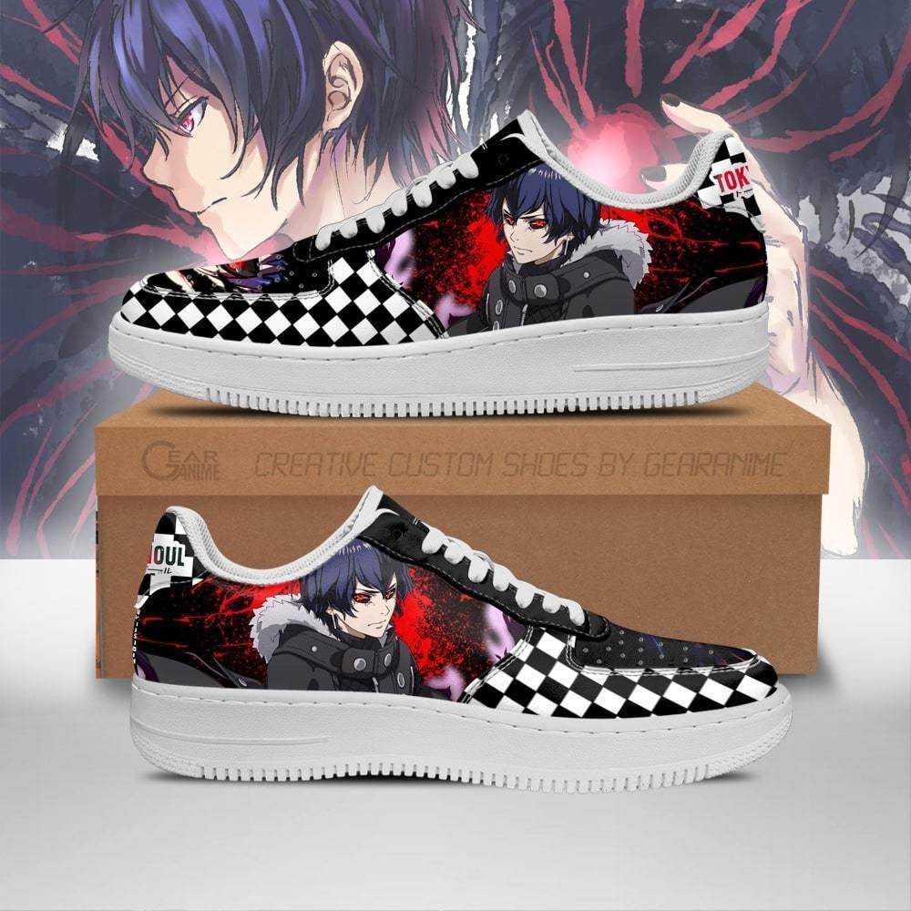 Tokyo Ghoul Ayato Sneakers Custom Checkerboard Shoes Anime
