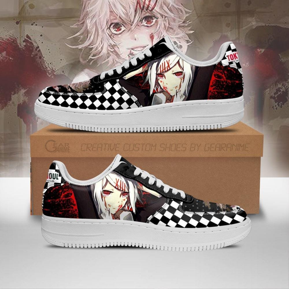 Tokyo Ghoul Juuzou Sneakers Custom Checkerboard Shoes Anime