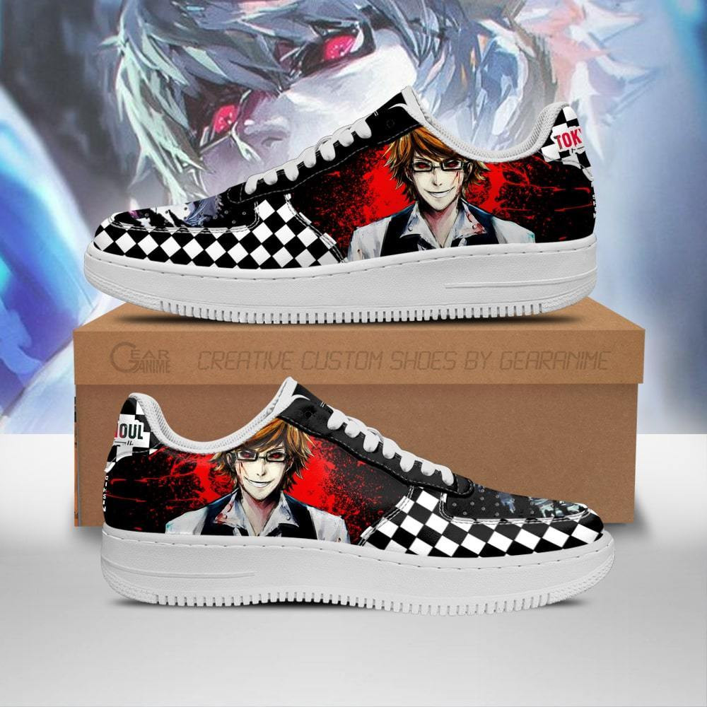 Tokyo Ghoul Nishiki Sneakers Custom Checkerboard Shoes Anime