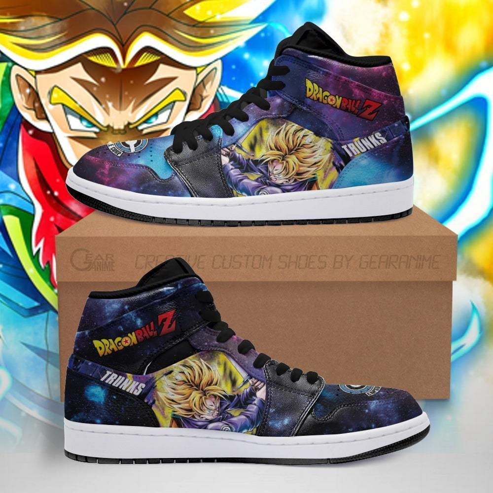 Trunks SSJ Sneakers Galaxy Custom Dragon Ball Anime Shoes
