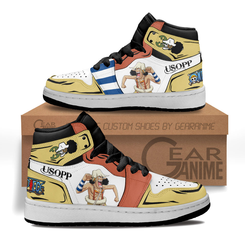 Usopp Kids Sneakers Custom Anime One Piece Kids Shoes