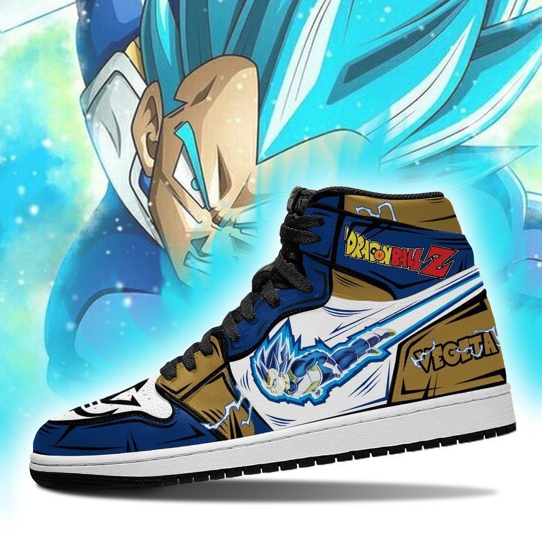 Vegeta Blue Sneakers Custom Anime Dragon Ball Shoes