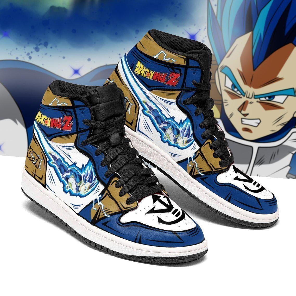 Vegeta Blue Sneakers Custom Anime Dragon Ball Shoes