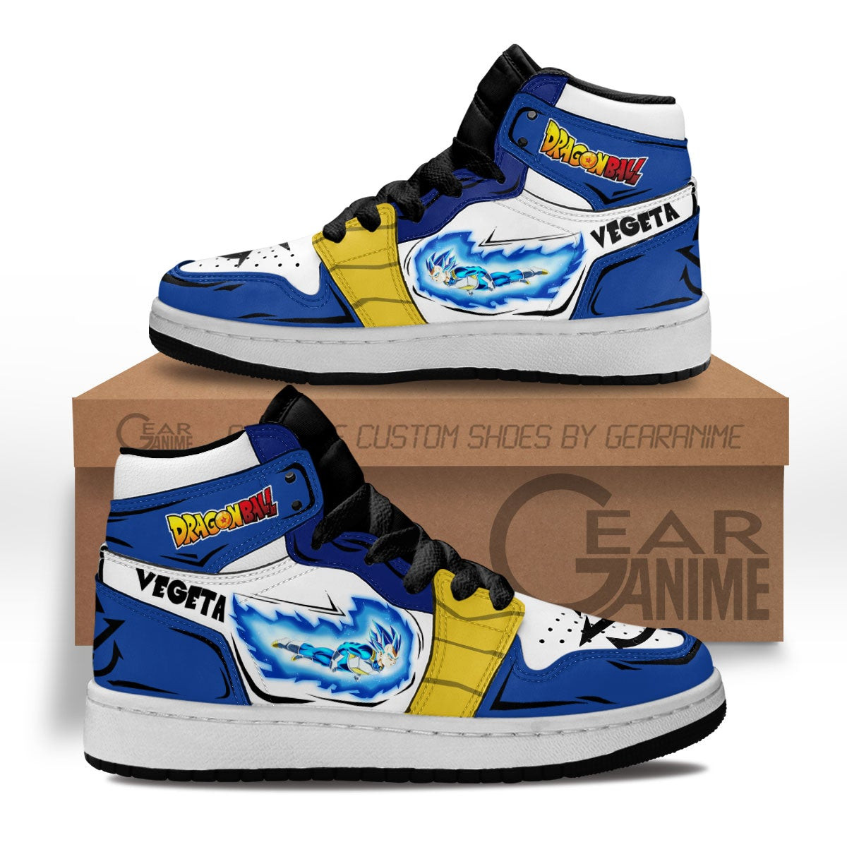 Vegeta Fly Kids Sneakers Custom Anime Dragon Ball Kids Shoes