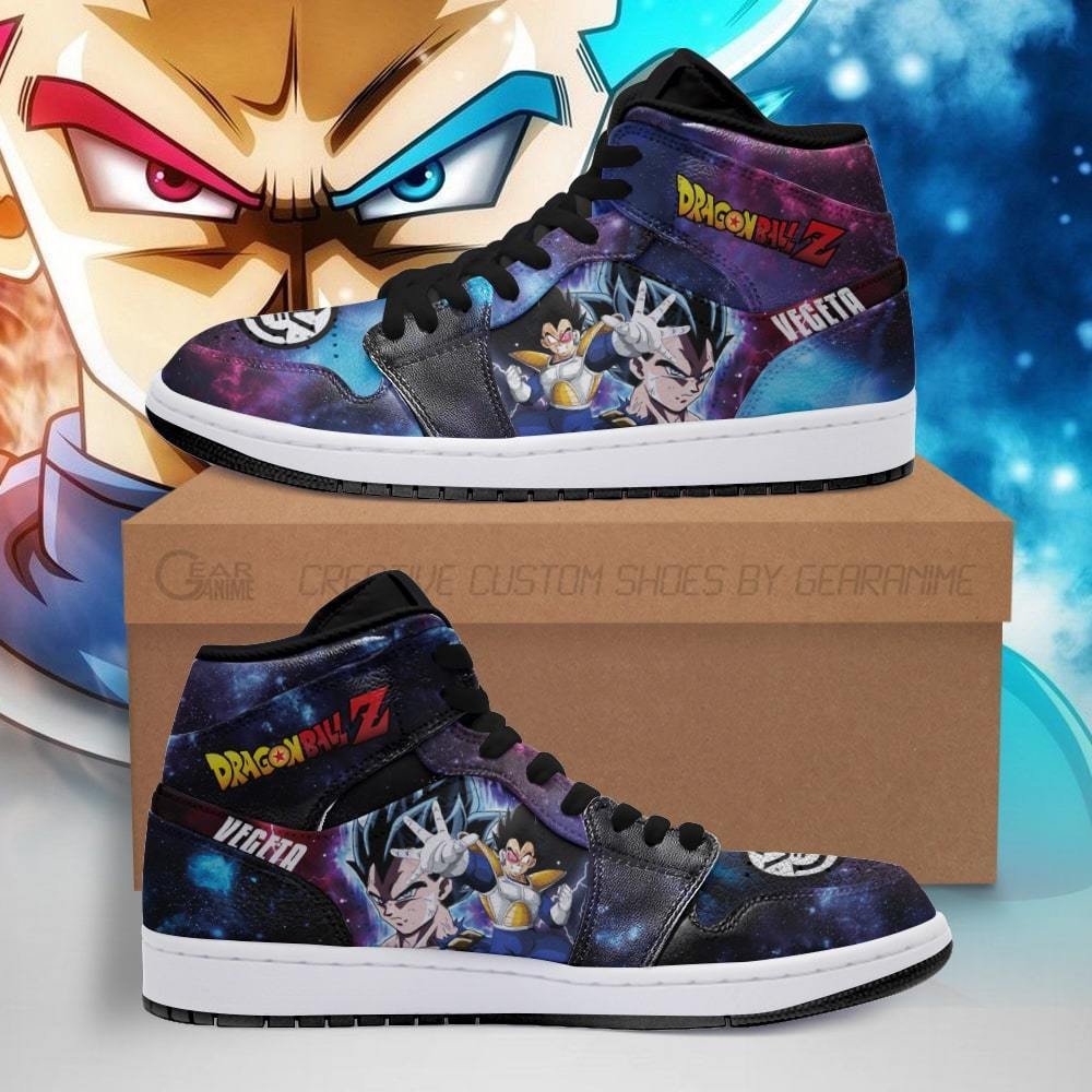 Vegeta Sneakers Galaxy Custom Dragon Ball Anime Shoes