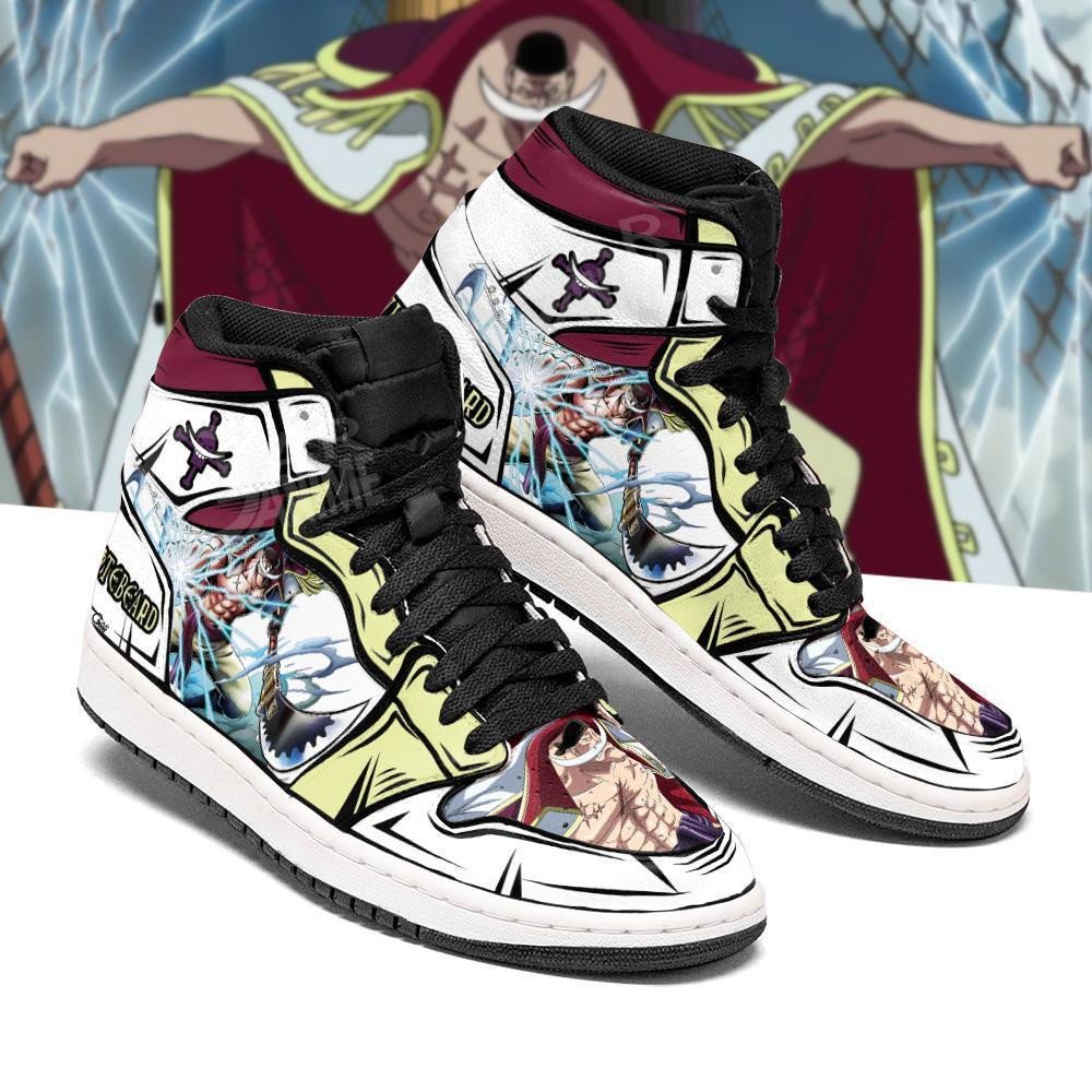 Whitebeard Sneakers Gura Gura No Mi Custom Anime One Piece Shoes