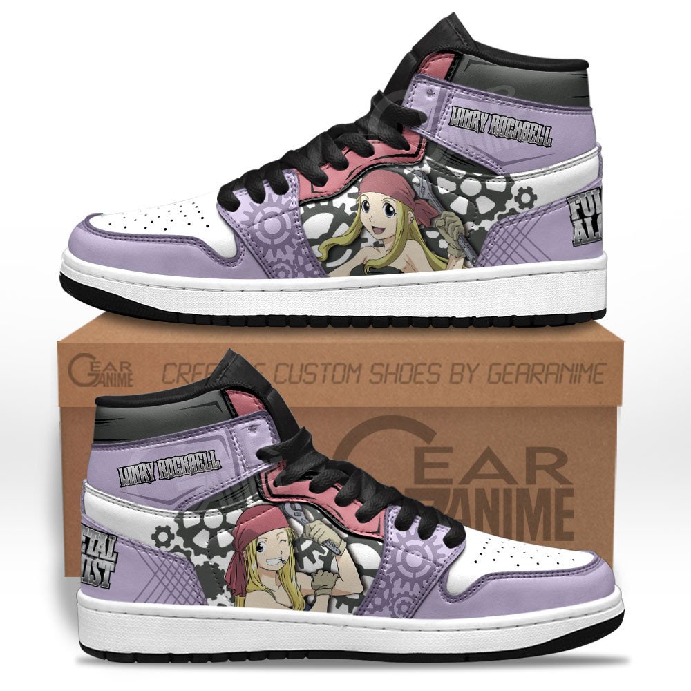 Winry Rockbell Sneakers Custom Fullmetal Alchemist Anime Shoes