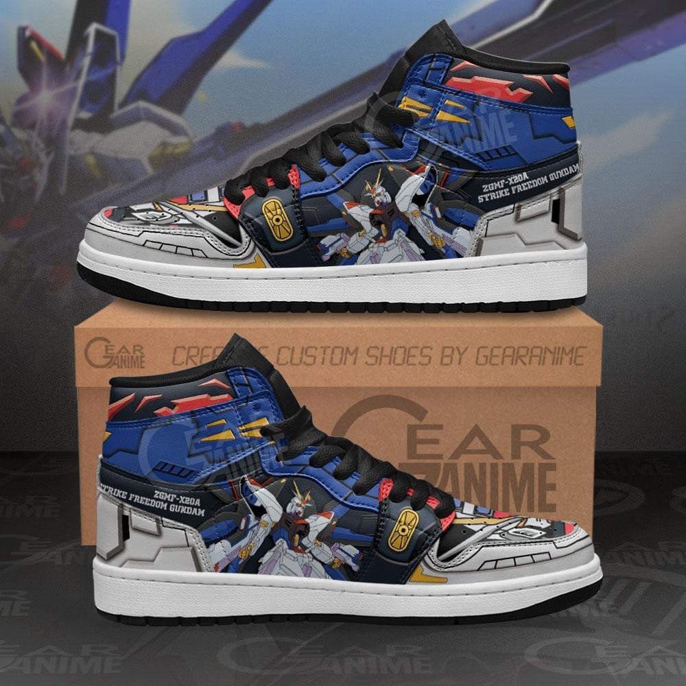 ZGMF-X20A Strike Freedom Gundam Sneakers Custom Gundam Anime Shoes