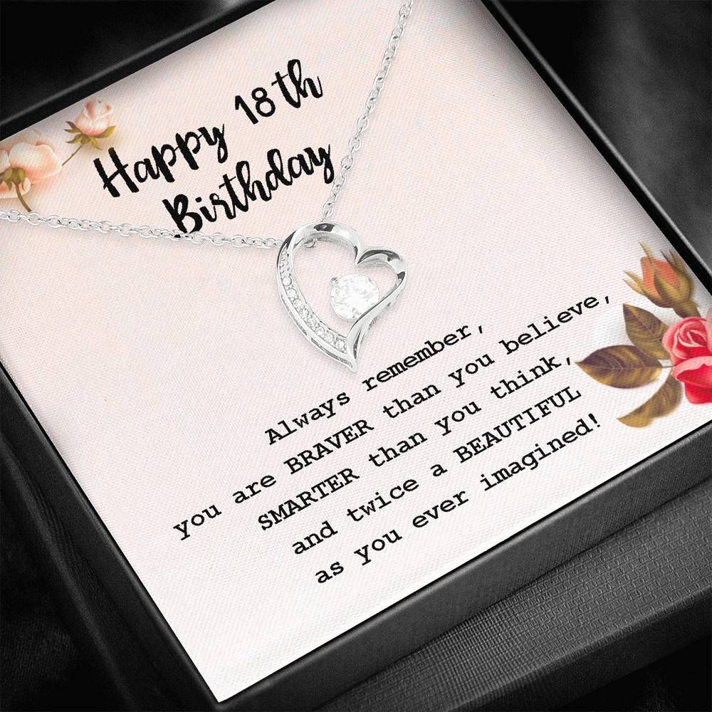 18th Birthday Gifts For Girlfriend Be Confident Forever Love Necklace
