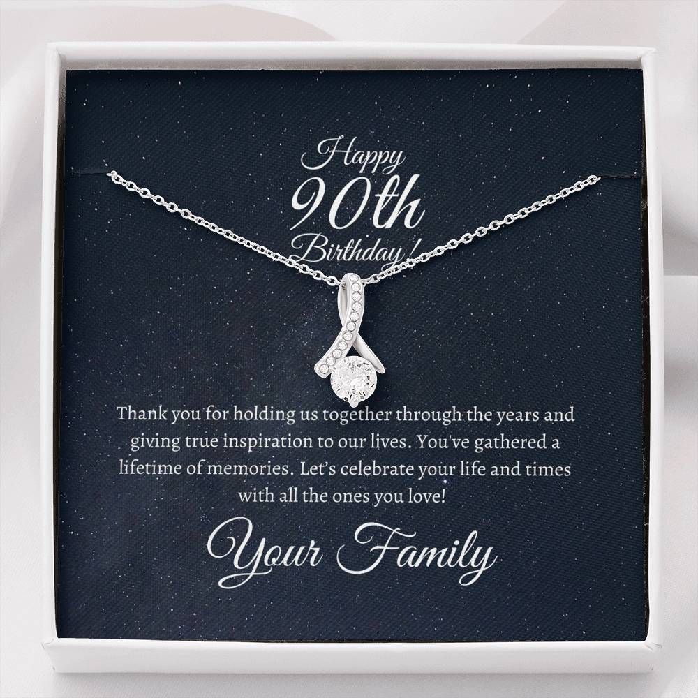 90th Birthday Thank You Alluring Beauty Necklace For Women