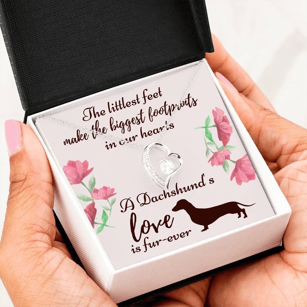 A Dachshund's Love Is Fur Ever Forever Love Necklace Gift For Dog Lovers