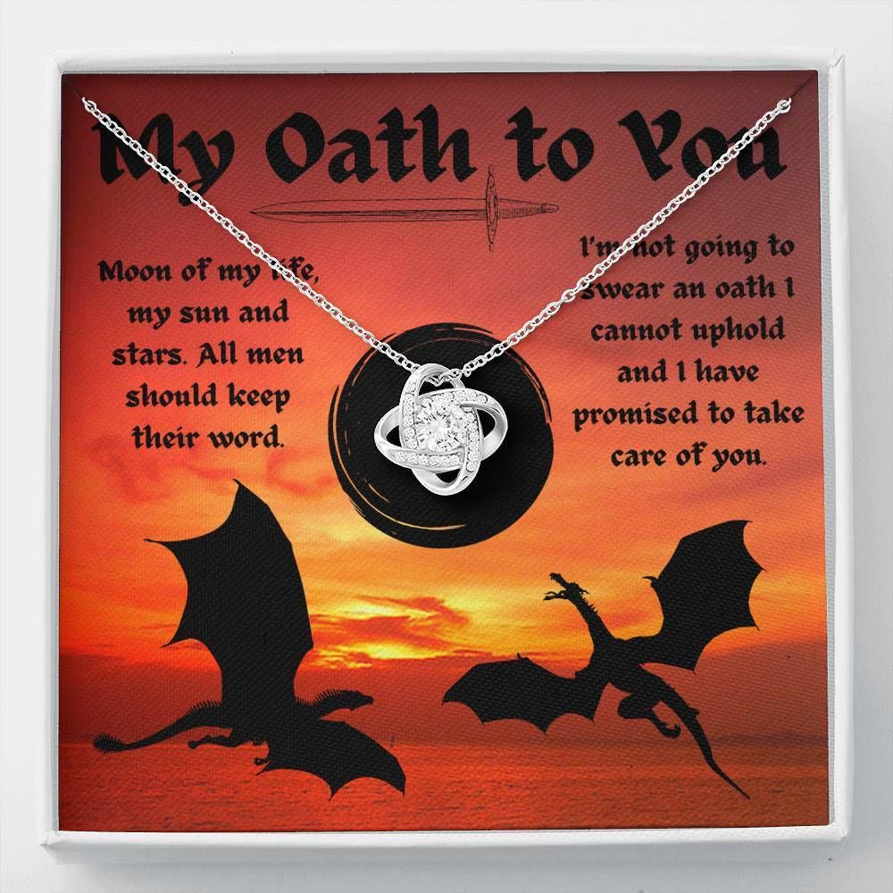 A Dragon Oath Love Knot Necklace To Women