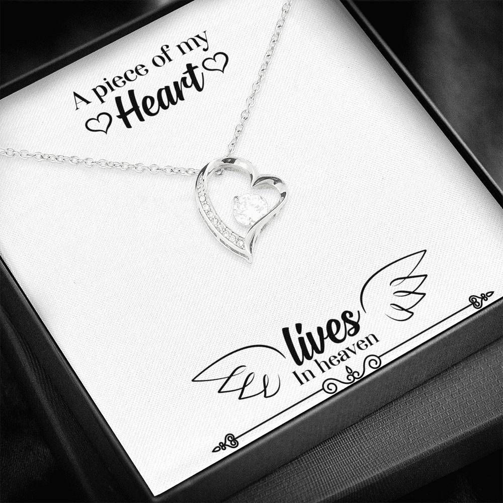 A Piece Of My Heart Forever Love Necklace For Angel Mom