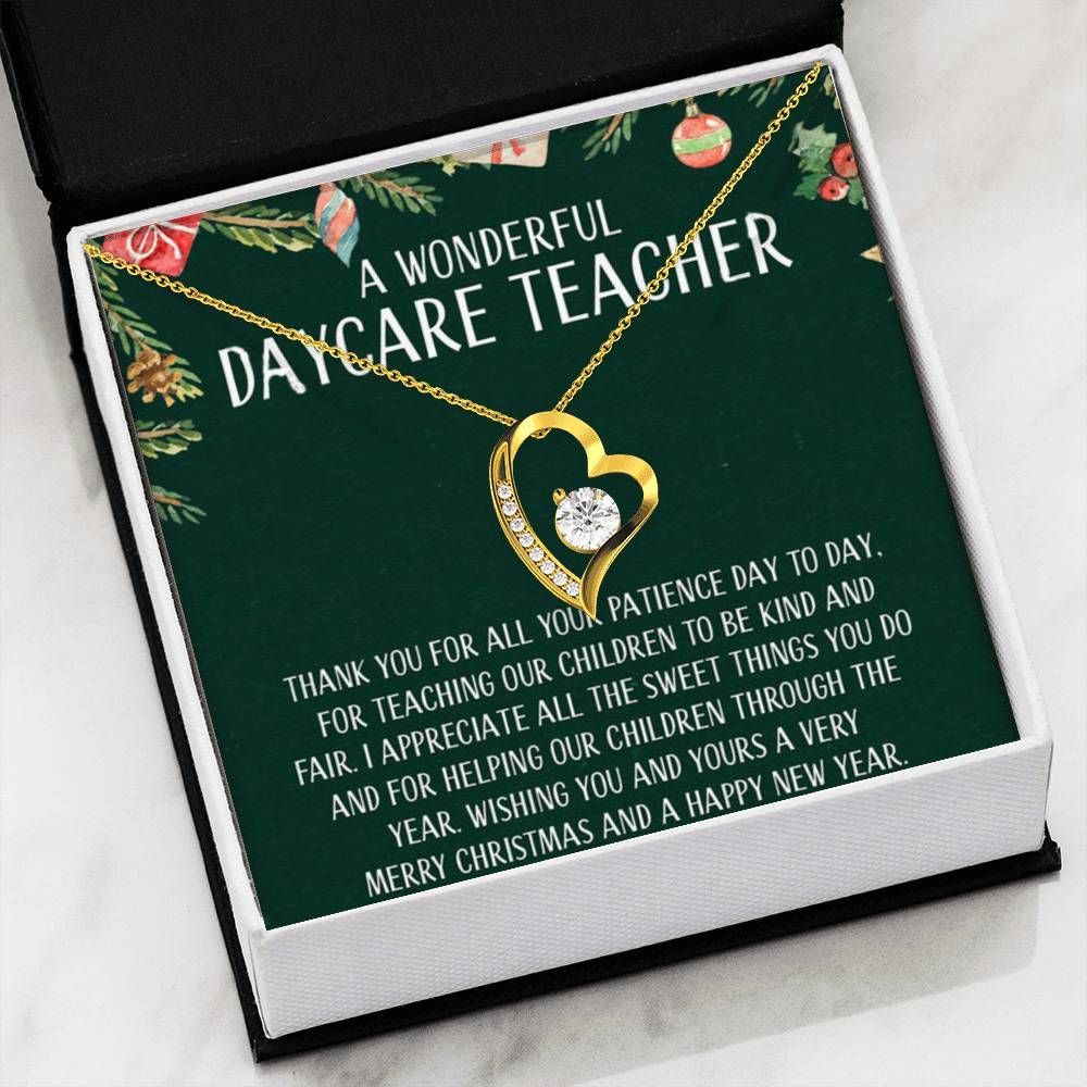 A Wonderful Daycare Teacher Forever Love Necklace