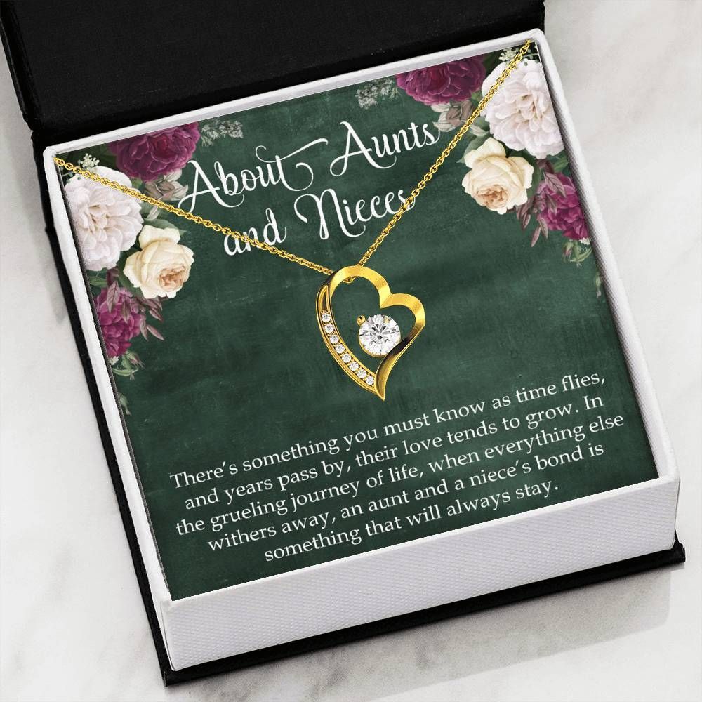 About Aunt And Nieces Forever Love Necklace