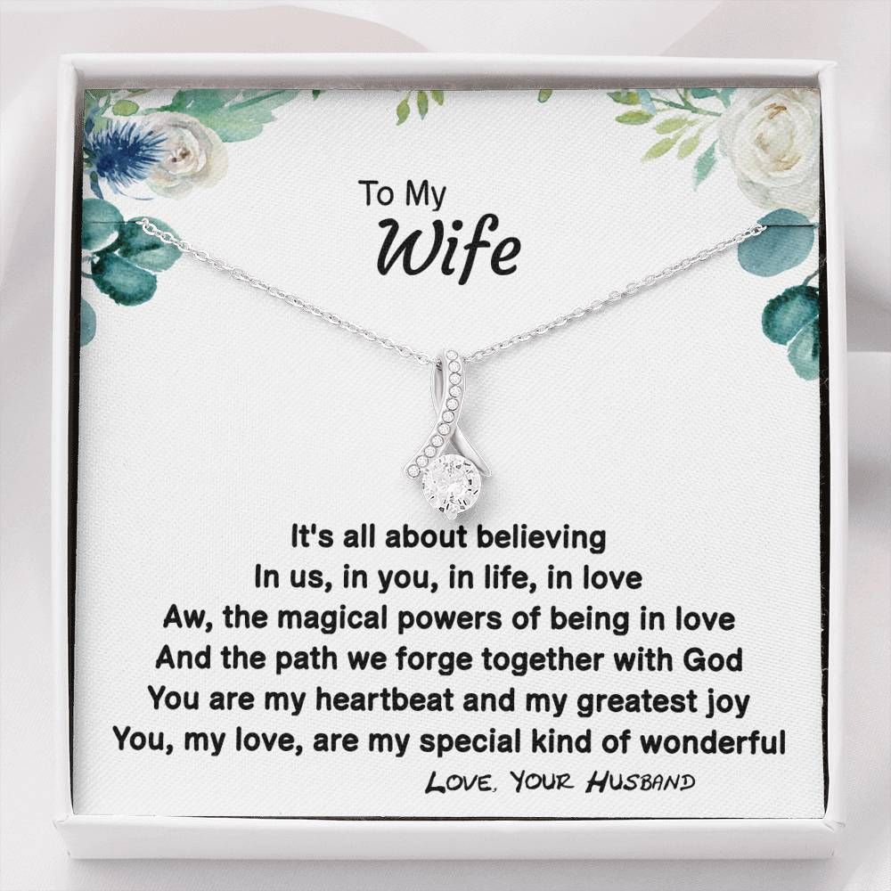 All About Believing Alluring Beauty Necklace Gift For Life Partner
