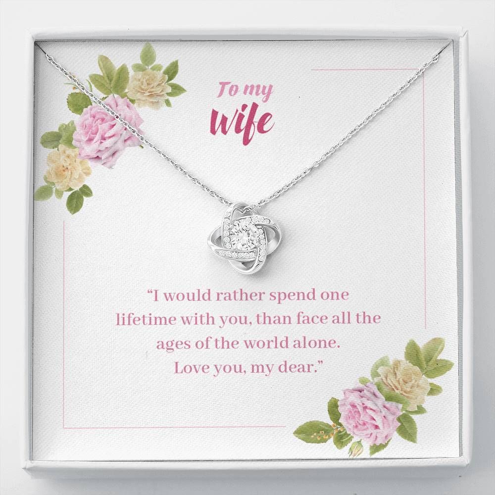 All The Ages Of The World Love Knot Necklace To Wife