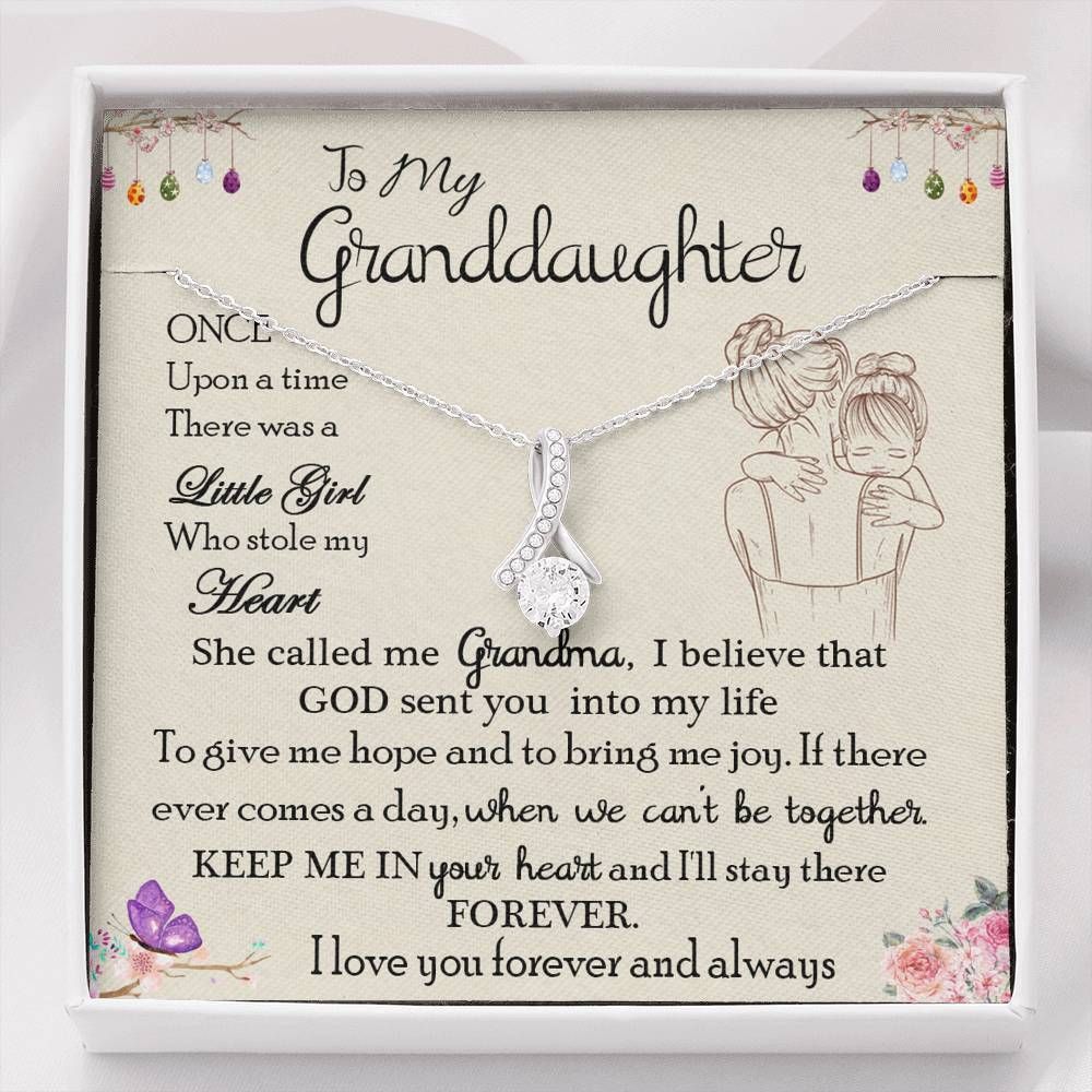 Alluring Beauty Necklace For Granddaughter I Love You Forever And Always