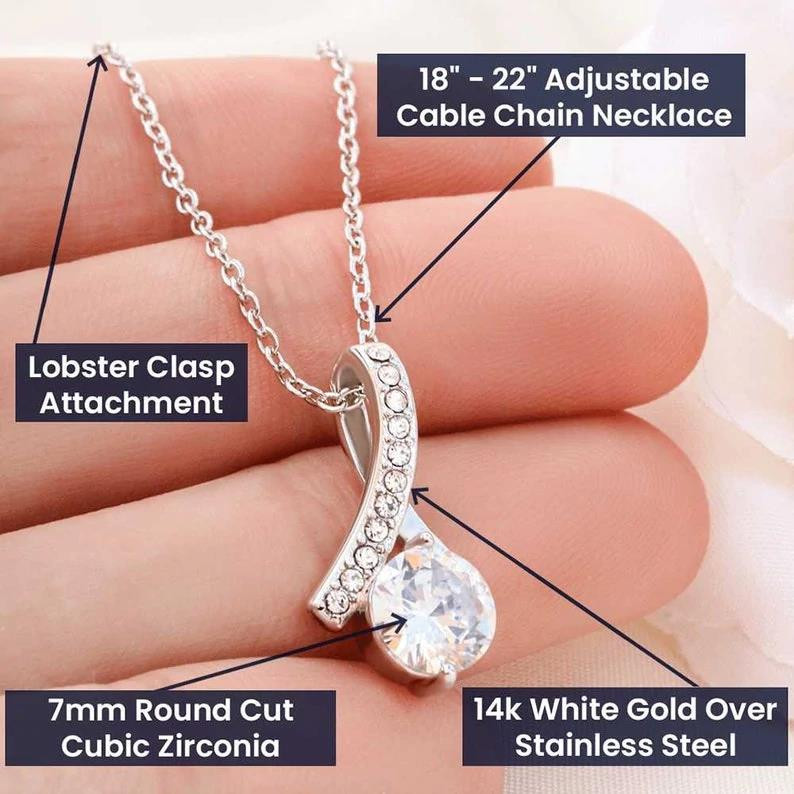 Alluring Beauty Necklace Gift For Girlfriend There Is No Me Without You