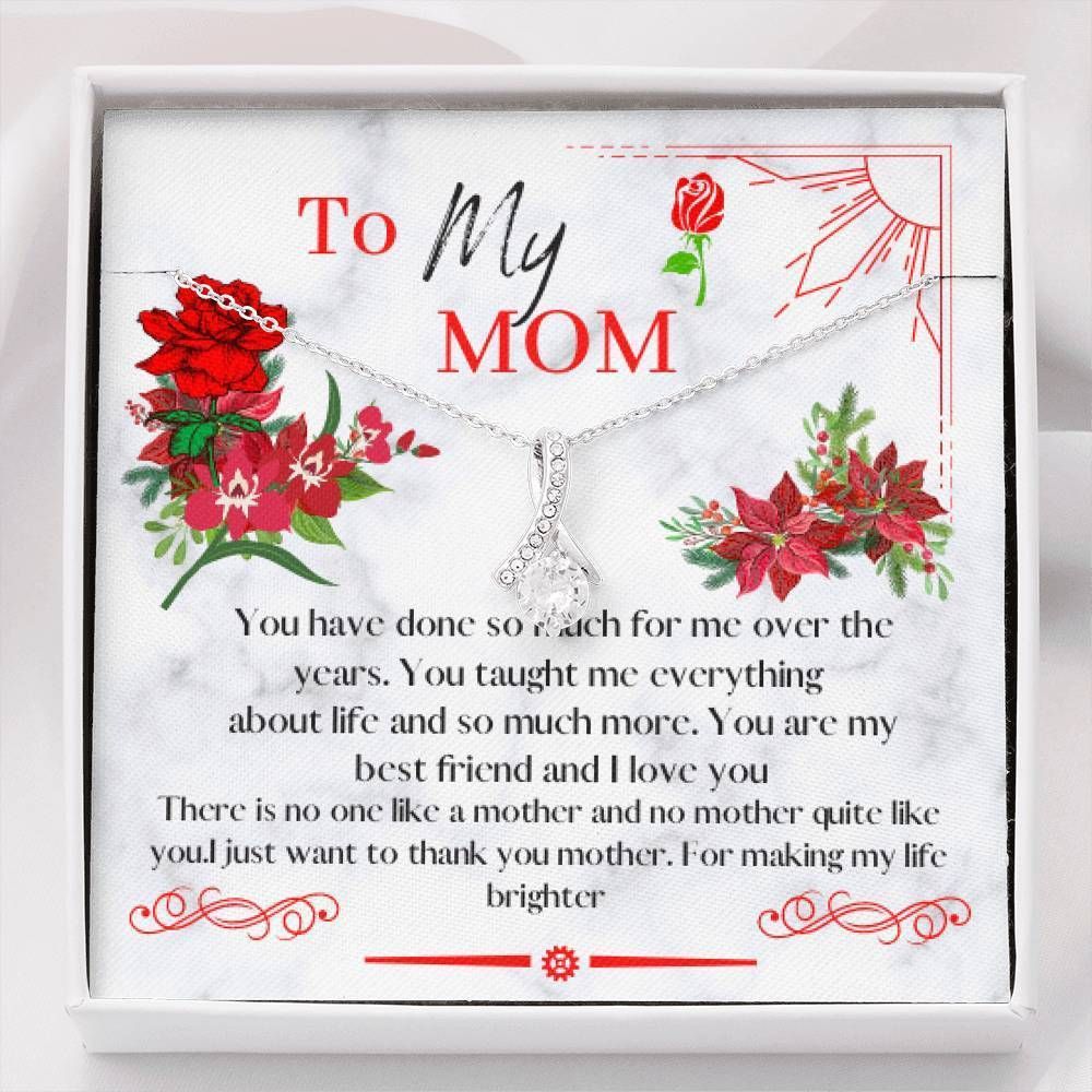 Alluring Beauty Necklace Gift For Mom You're My Best Friend