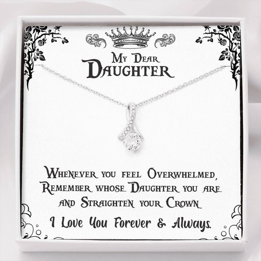 Alluring Beauty Necklace Giving 
 Daughter Straighten Your Crown