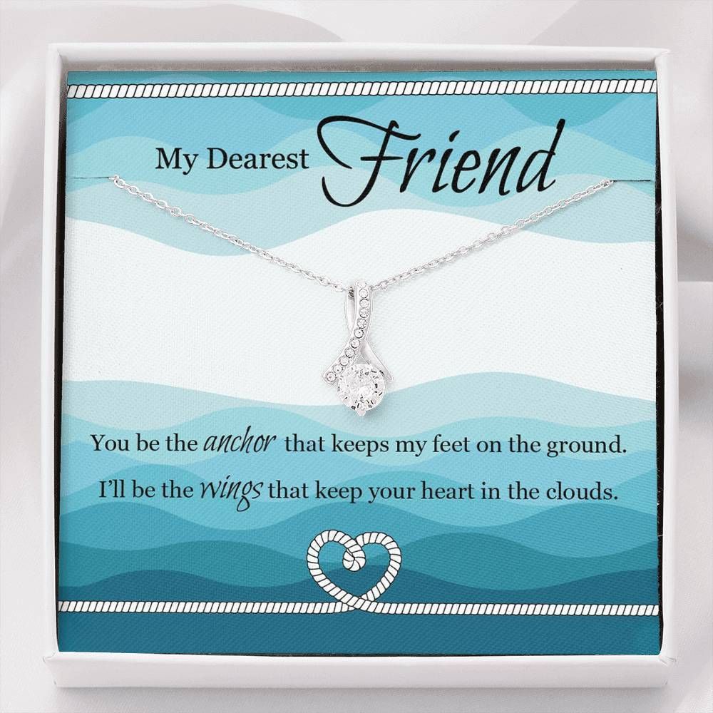 Alluring Beauty Necklace Giving Dearest Friend You Be The Anchor