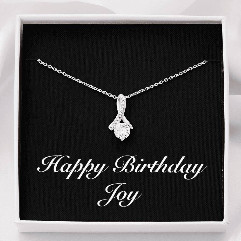 Alluring Beauty Necklace Personalized Birthday Gift For Person Named  Joy
