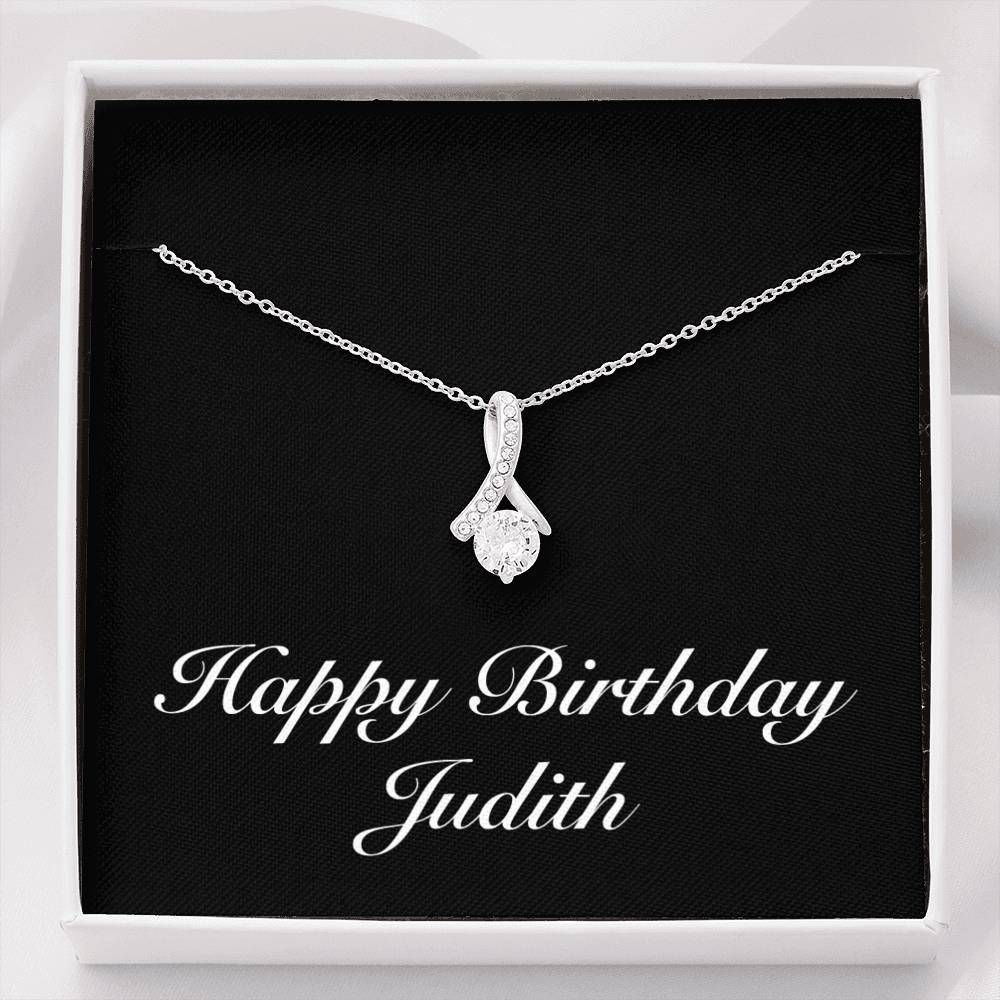 Alluring Beauty Necklace Personalized Birthday Gift For Person Named Judith