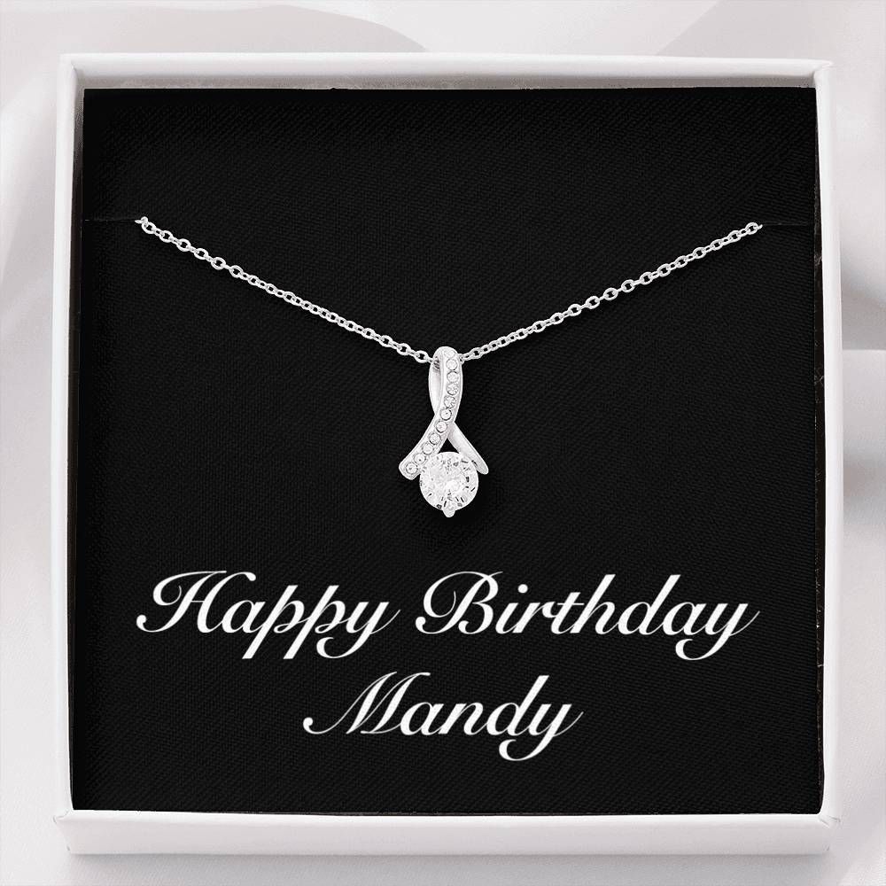 Alluring Beauty Necklace Personalized Birthday Gift For Person Named  Mandy