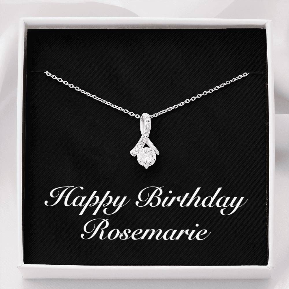 Alluring Beauty Necklace Personalized Birthday Gift For Person Named Rosemarie