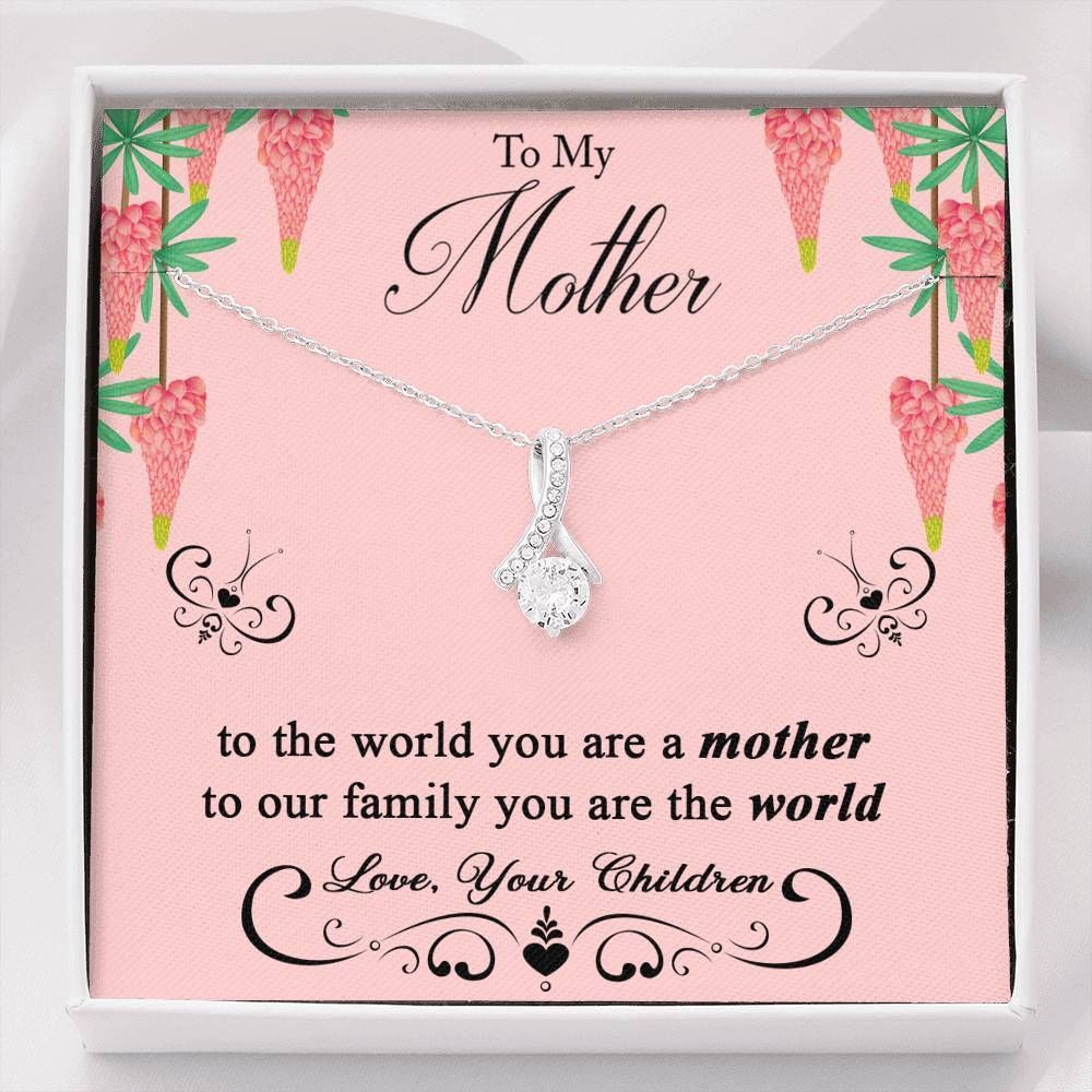 Alluring Beauty Necklace Present For Mummy You Are The World