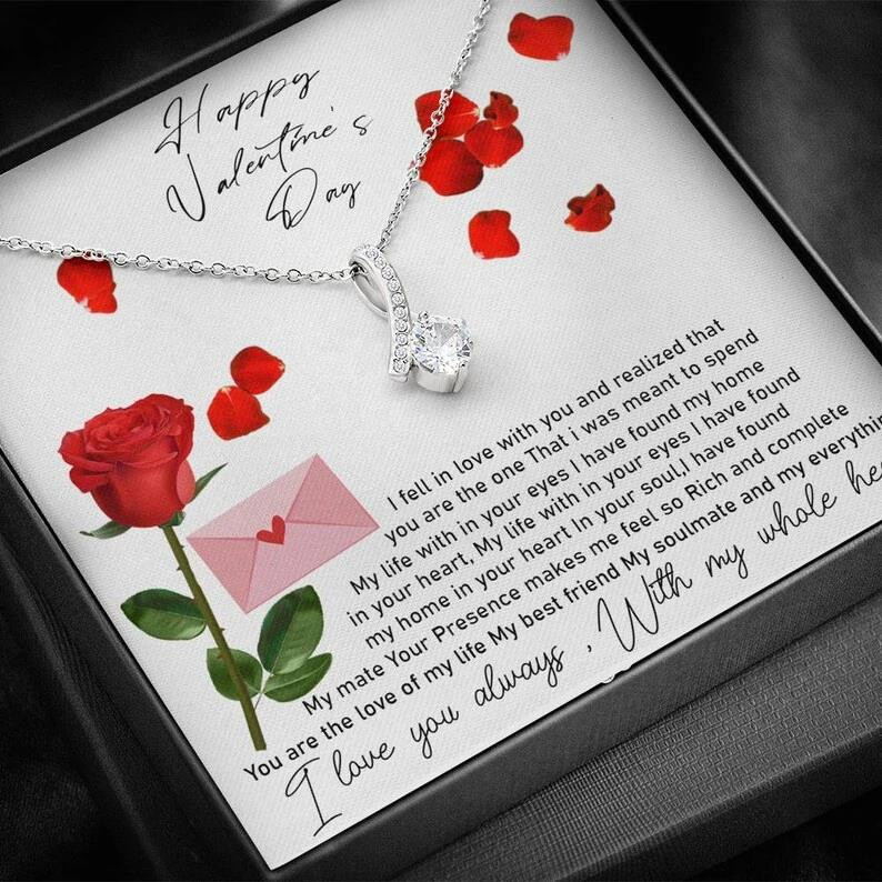 Alluring Beauty Necklace Valentine Gift For Her I Love You Always