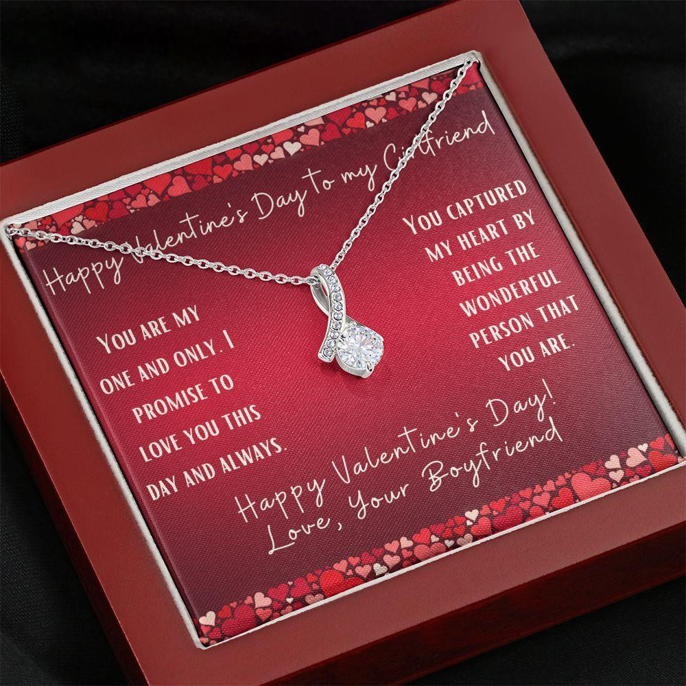 Alluring Beauty Necklace Valentine's Day Gift For Girlfriend You Are My One And Only