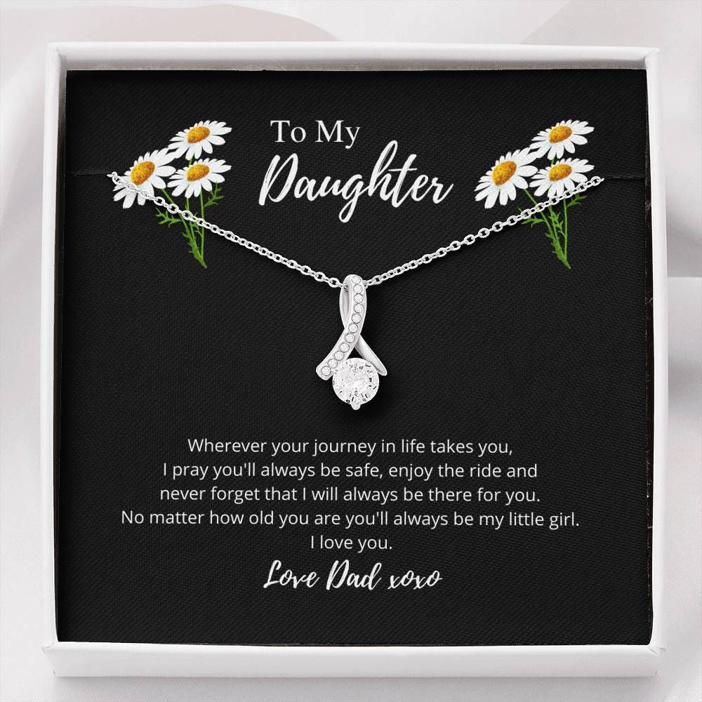 Always Be My Little Girl Daisy Alluring Beauty Necklace For Daughter