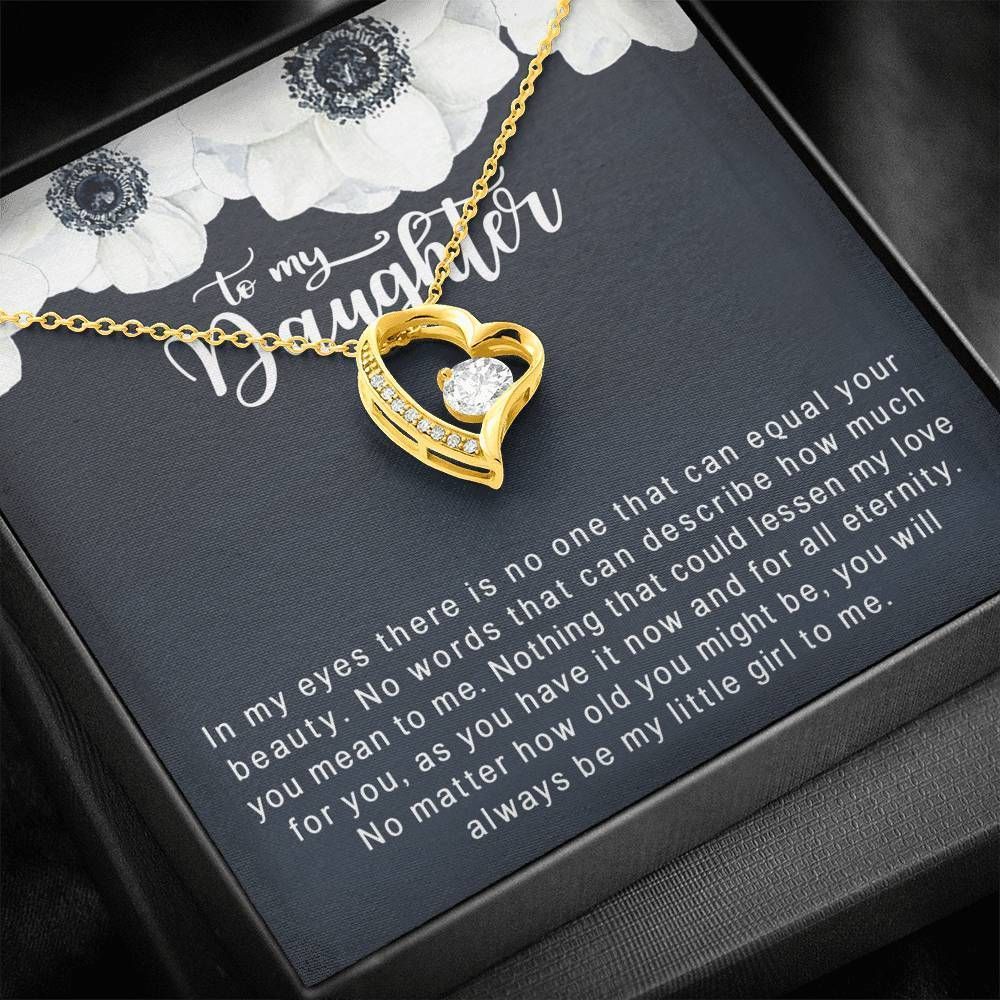 Always Be My Little Girl Forever Love Necklace Gift For Daughter
