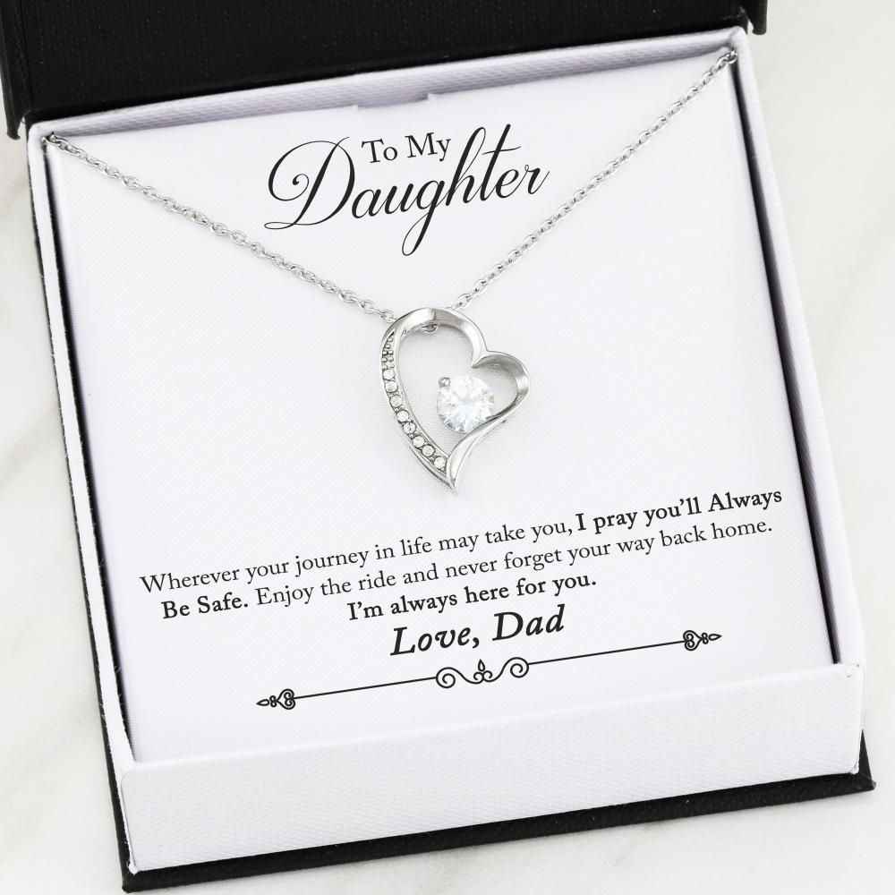 Always Here For You Forever Love Necklace Daddy Giving Daughter