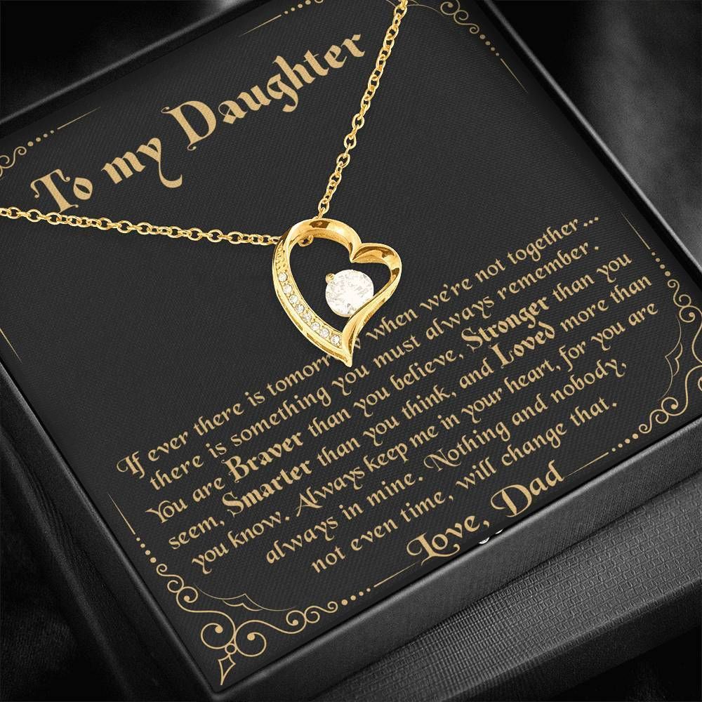 Always Keep Me In Your Heart Forever Love Necklace Gift For Daughter