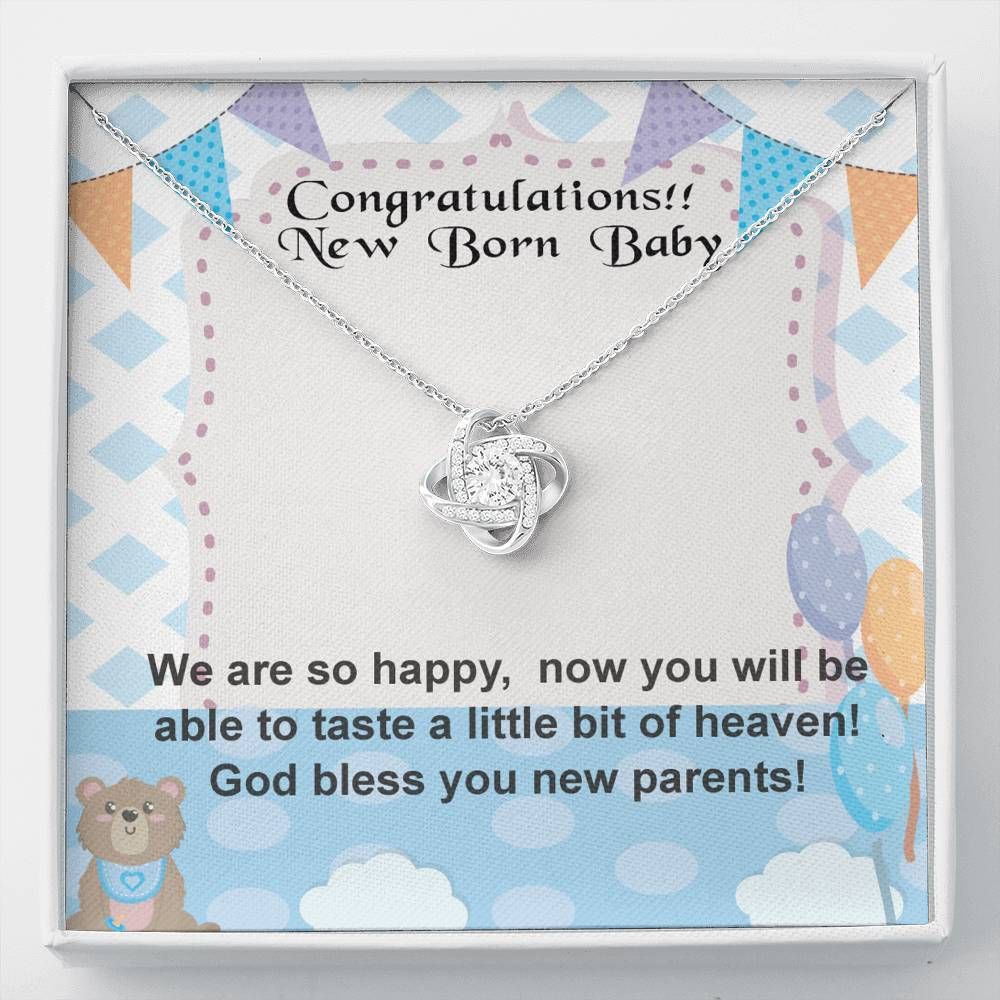 Best Gift For New Born Baby There Is No Confusion Love Knot Necklace