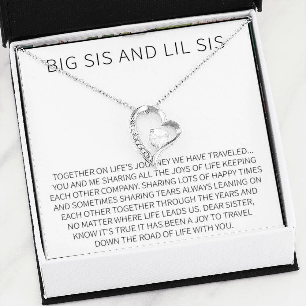 Big Sis And Lil Sis Forever Love Necklace