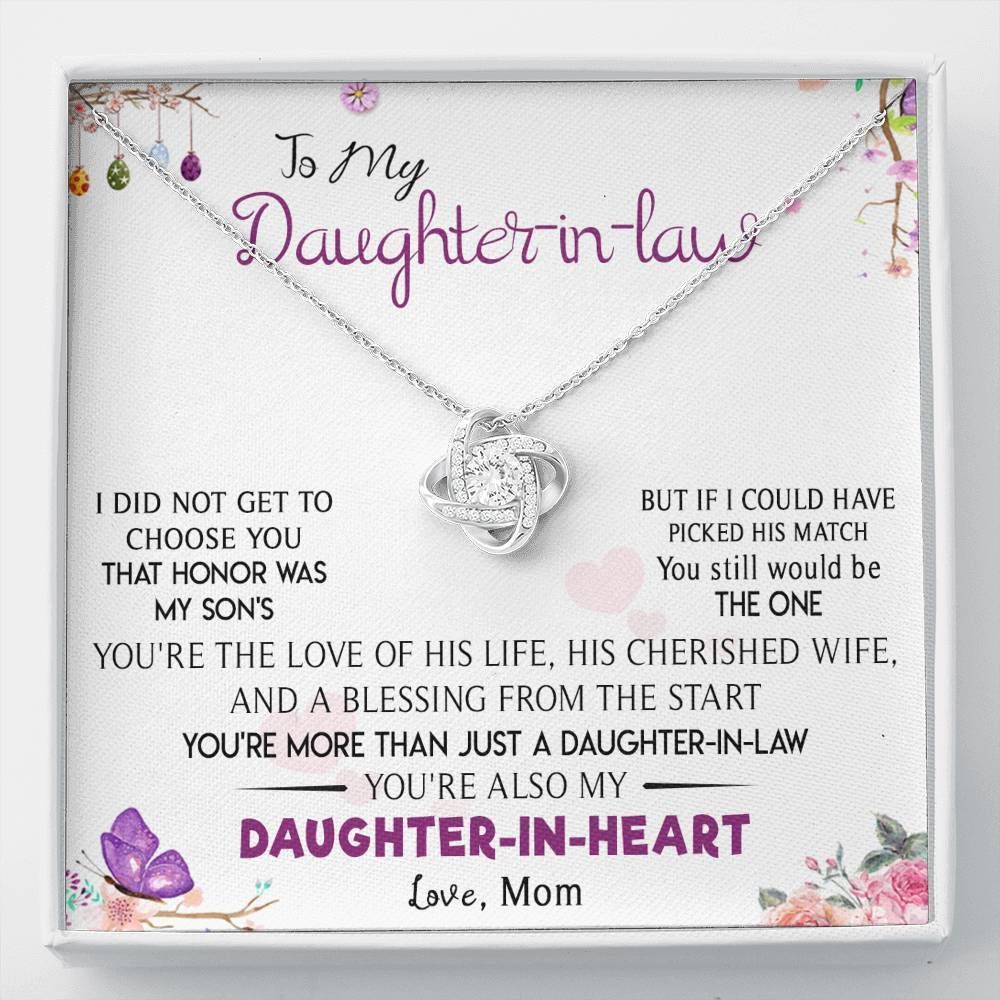 Birthday Gift For Daughter In Law Love Knot Necklace